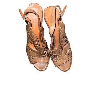 Via Spiga Brown Leather  Sandals Size 8 1/2 M